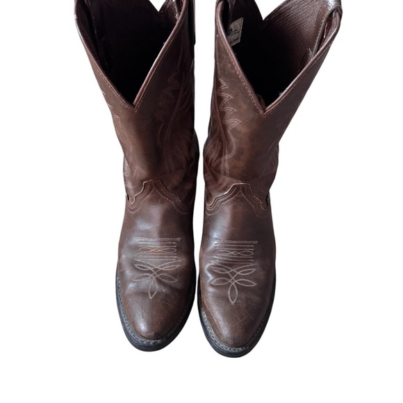 Justin Boots Mens 10.5 D Western Boots JB1100  Cowboy Work Casual Style - Picture 7 of 8